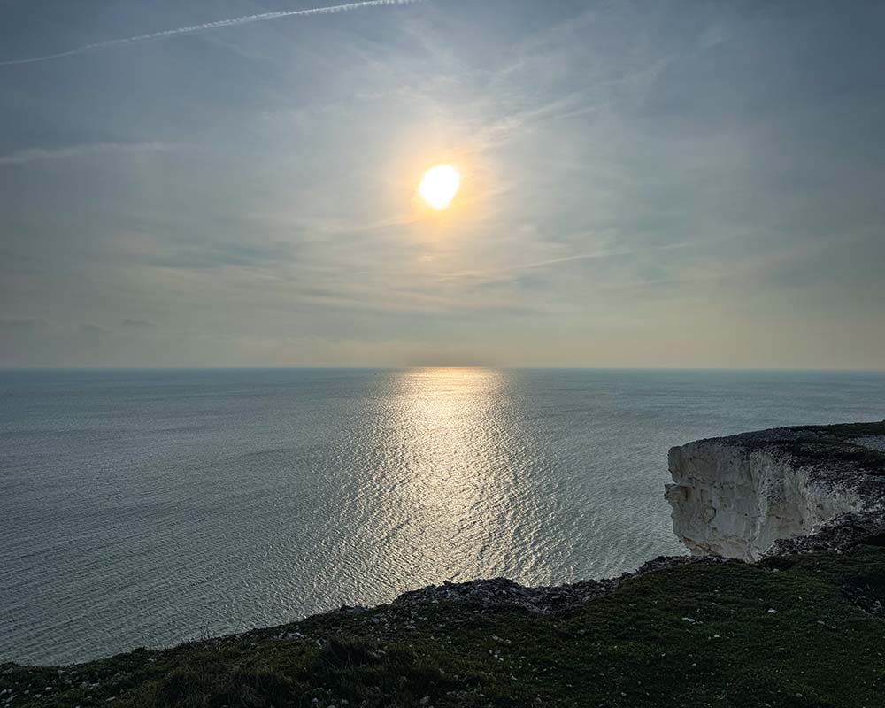 Cliff sunset - Seven Sisters Walk