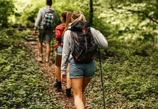 Woman hiking
