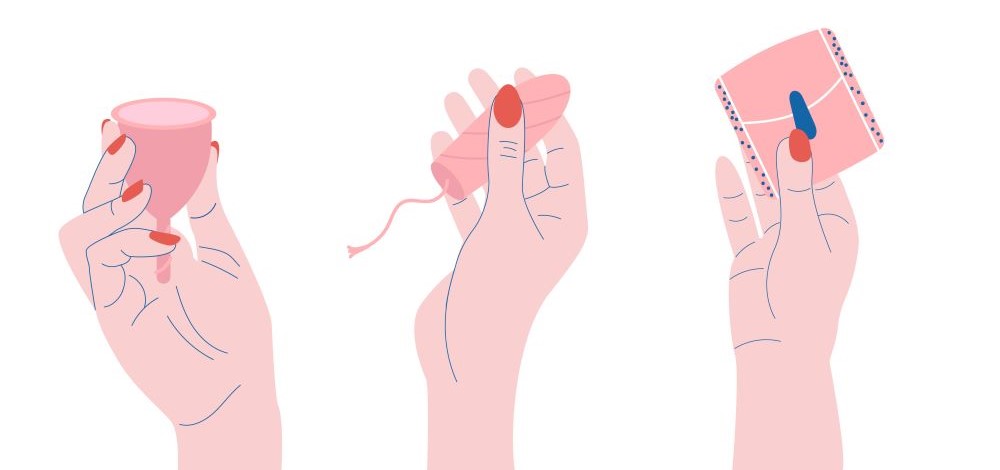 Period products for hiking