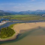 Llyn Peninsuar aerial view of Porthmadog