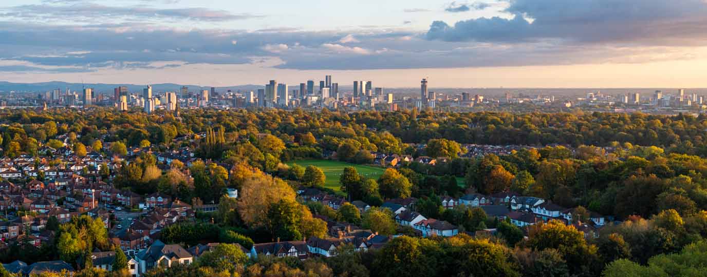 Manchester from Heaton Park