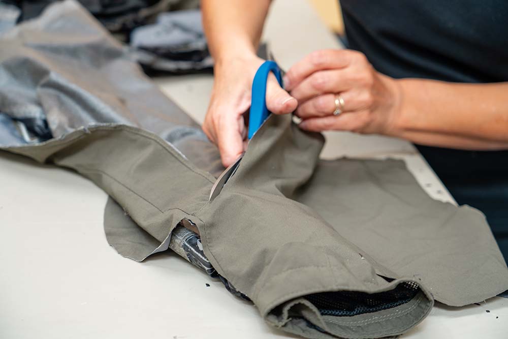 project second life - cutting into a garment