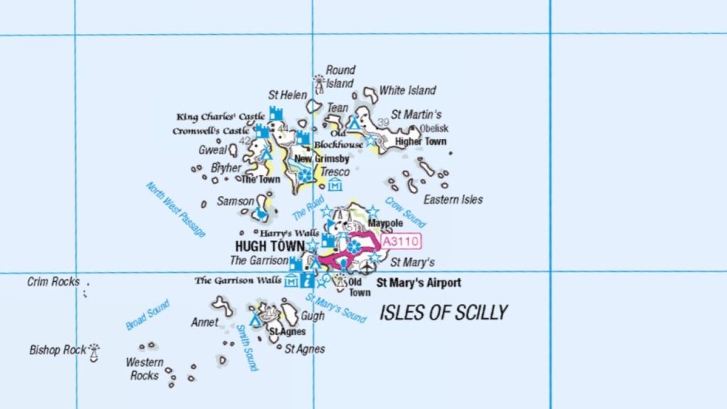 isles of scilly map