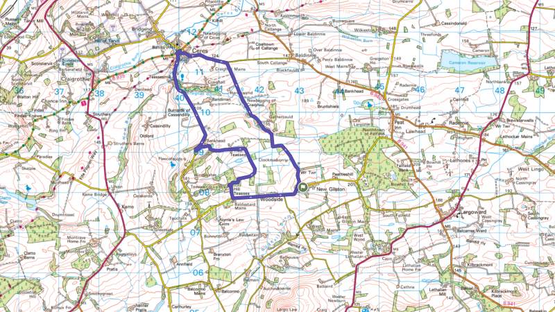 New Gliston Route map