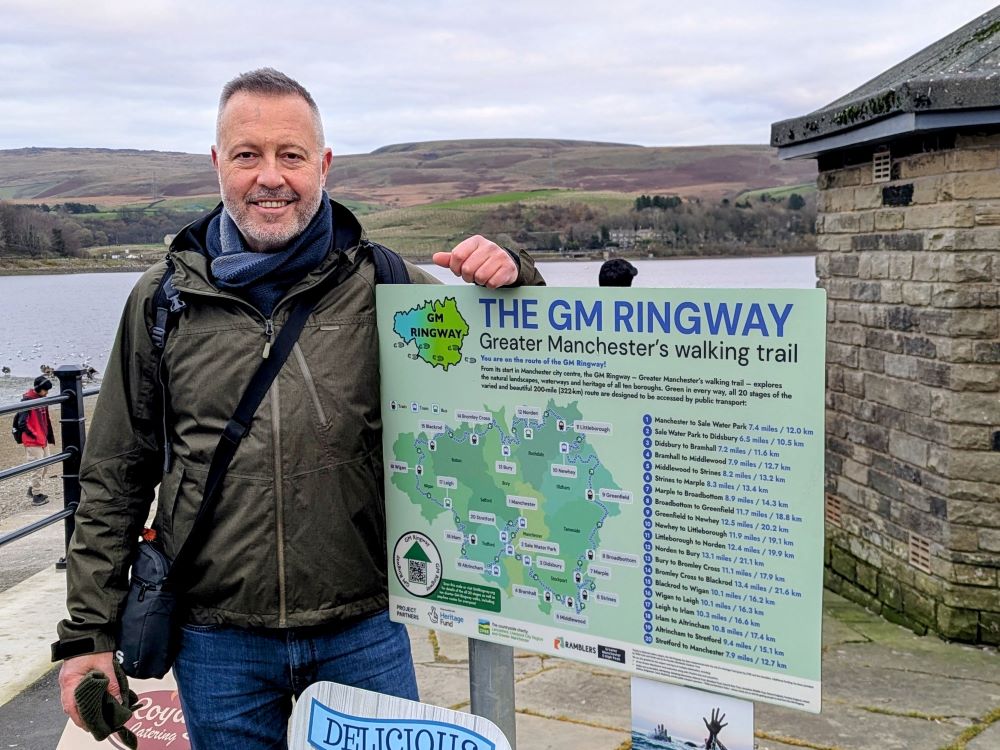 andrew read with a gm ringway sign