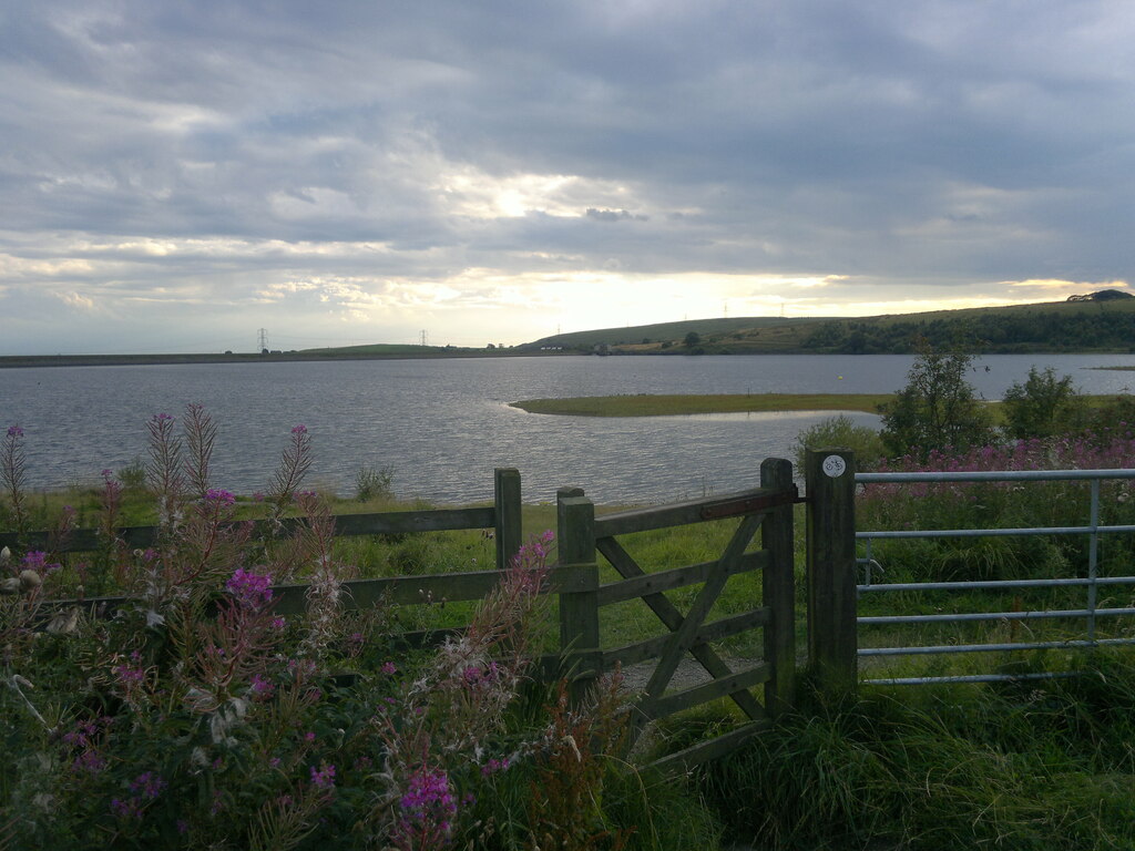 watergrove reservoir in summer