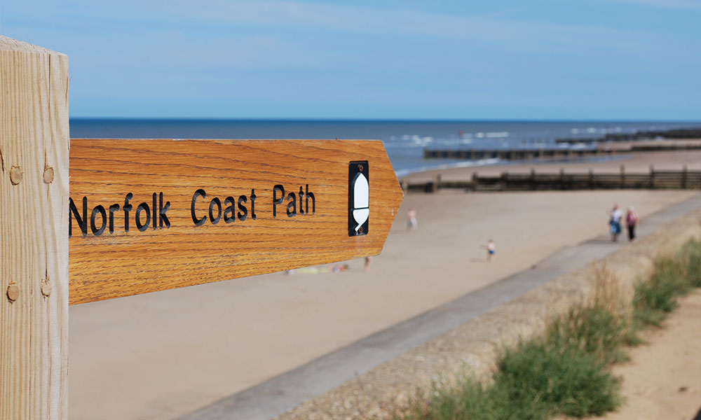 Norfolk Coast Path Waymarker 