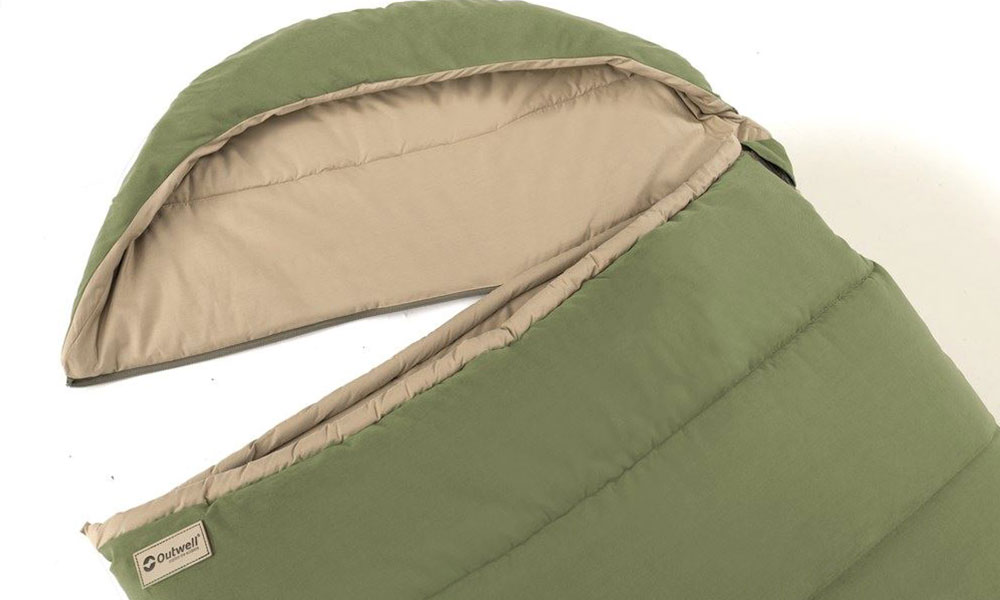 Outwell rectangle sleeping bag with detachable hood