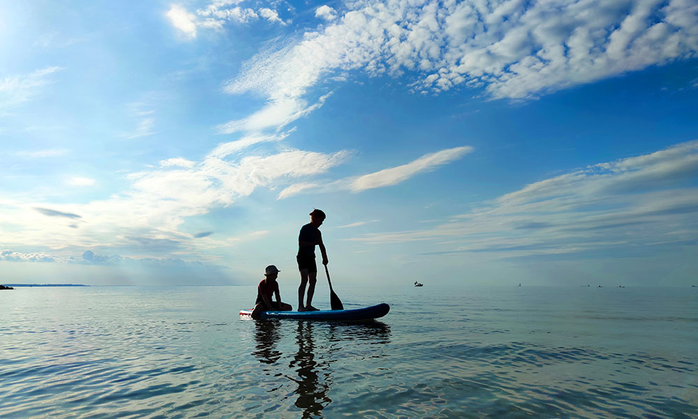 SUP sea water - tips for paddle boarding 