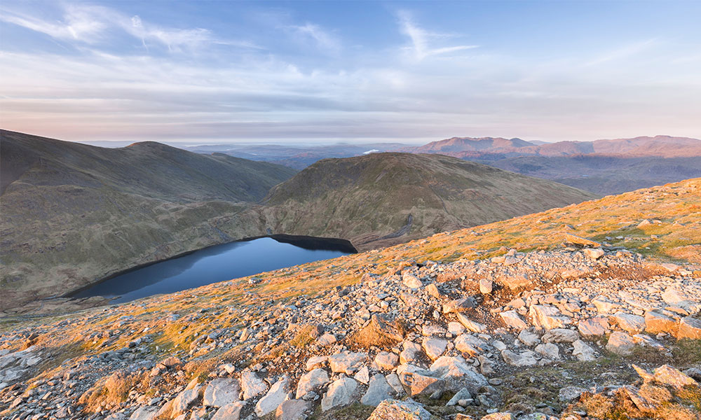 View of Grisedale Tarn from Dollywagon Pike