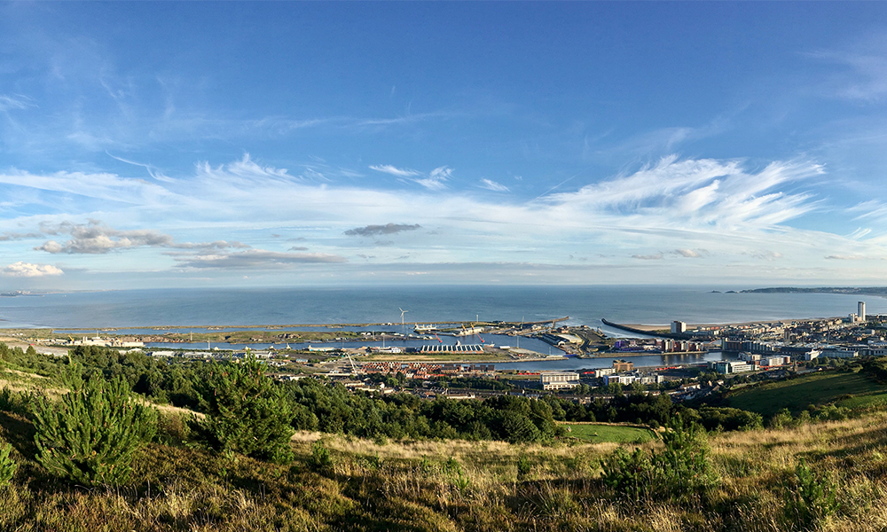 View of Swansea from Kilvey Hill 