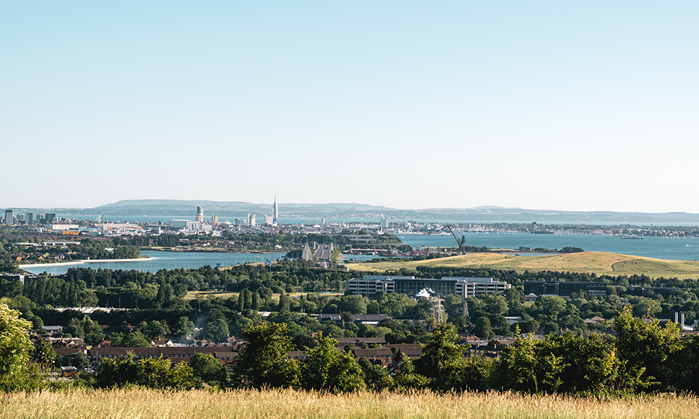 View over Portsmouth from Portsdown Hill