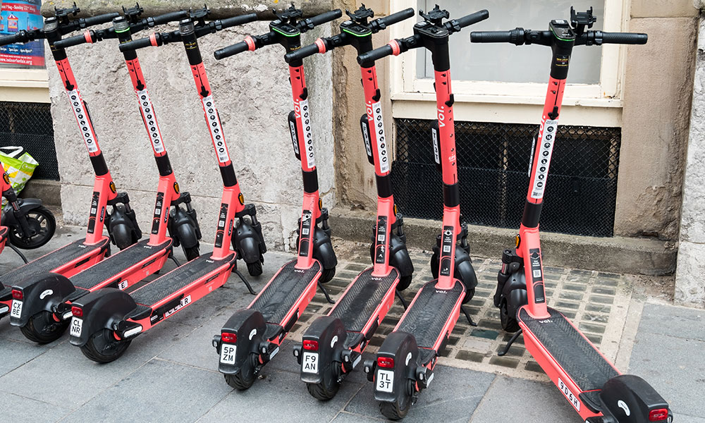 Voi electric scooters