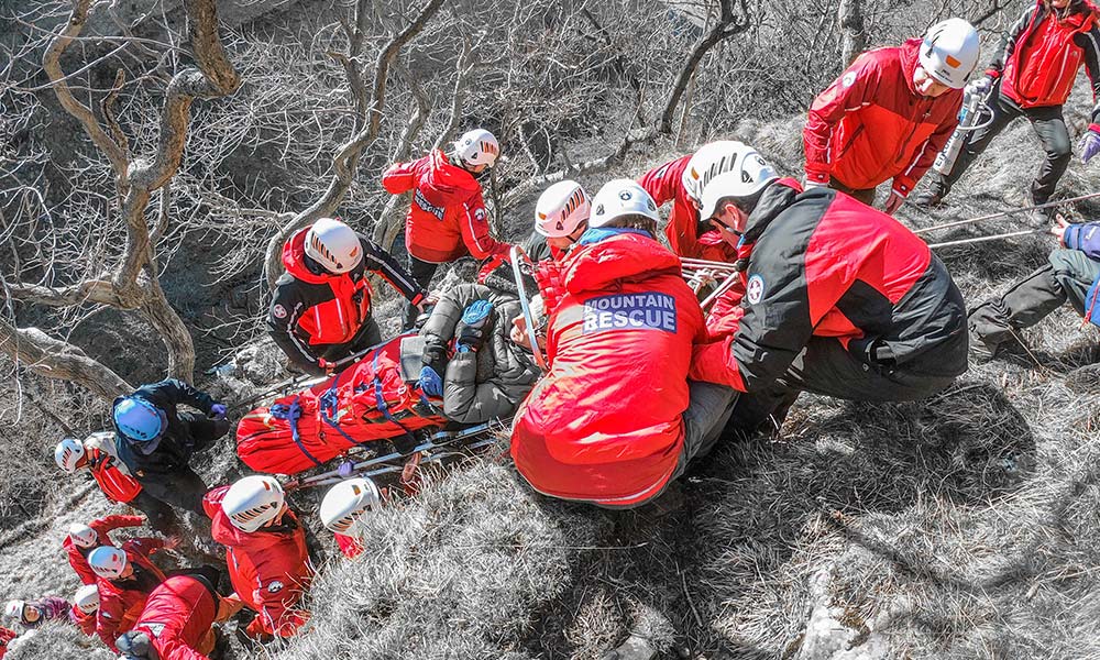 Mountain Rescue in action