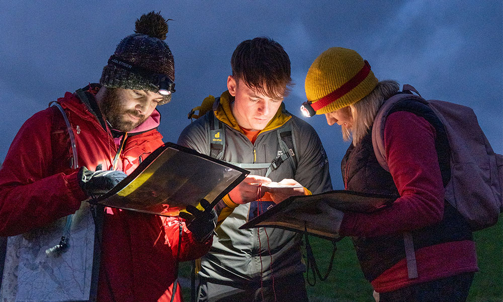 Night navigation with OS Maps
