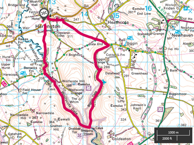 Route on OS Maps
