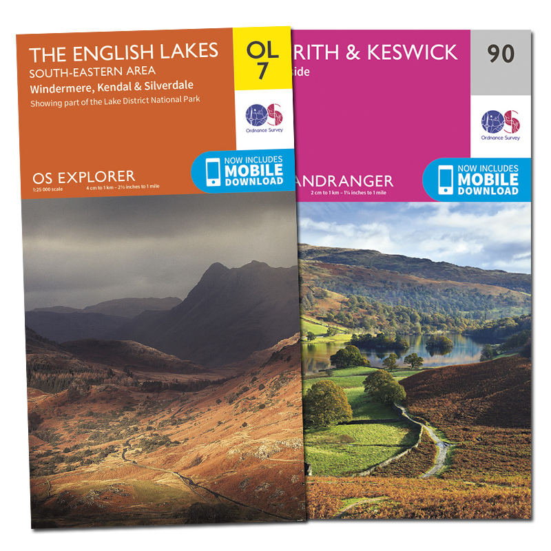 Find paper maps of Lake District in the OS Shop
