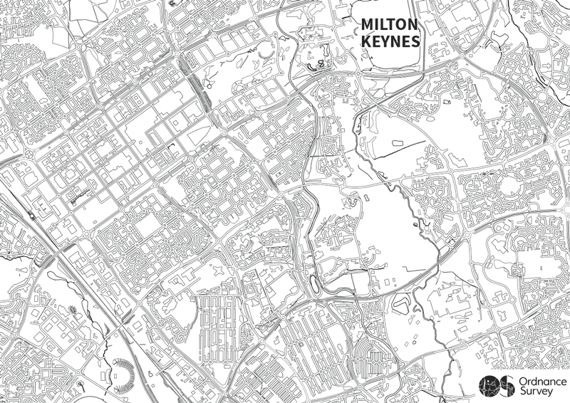 Milton Keynes - 1:10 000