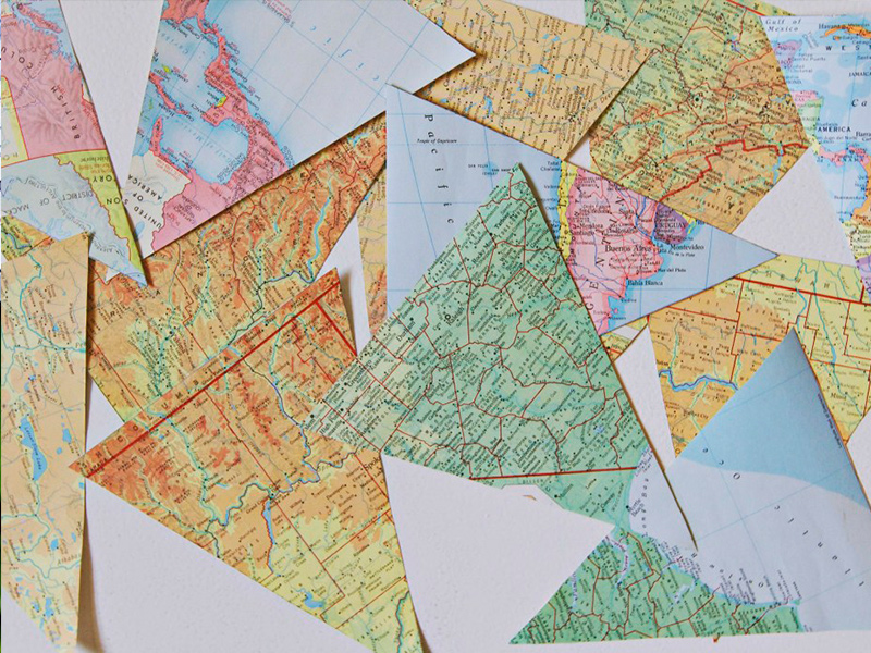 Map bunting