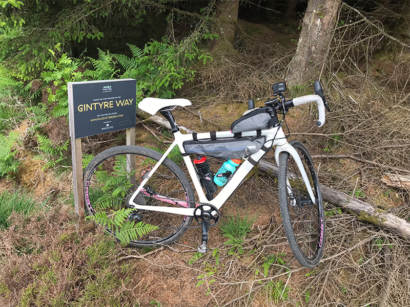 Bike by signpost