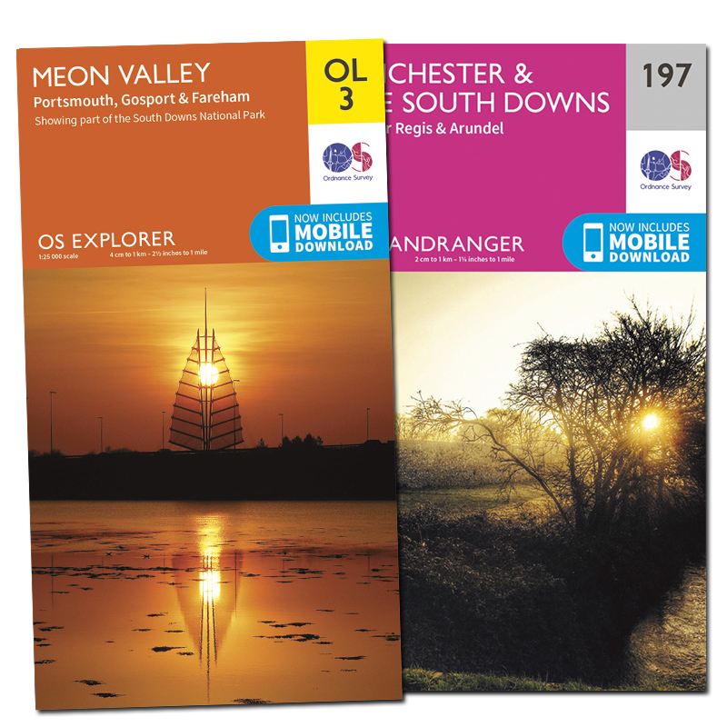 Find paper maps of the South Downs in the OS Shop