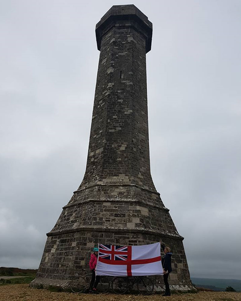 Monument to HMS Victory’s very famous Captain at Trafalgar, Thomas Masterman Hardy