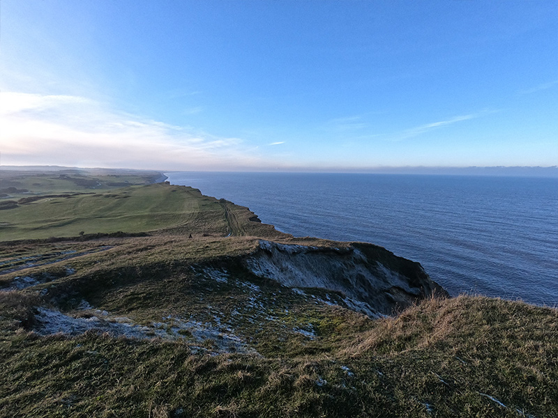 A view from the clifftops near Sheringham