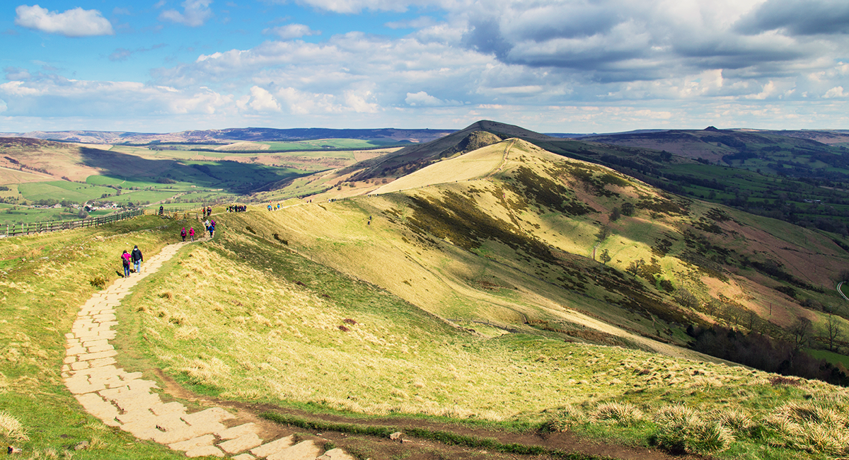 View from Mam Tor across the Great Ridge