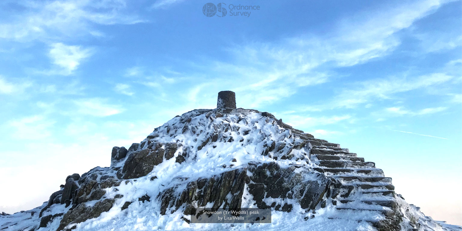 OS Wallpaper Download: December 2019 - Snowdon (Yr Wyddfa) peak by Lisa  Wells