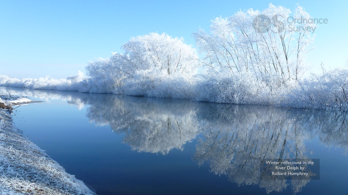 Os Wallpaper Download January Winter Reflections In The River Delph By Richard Humphrey